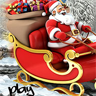 Santa Christmas Delivery Snow